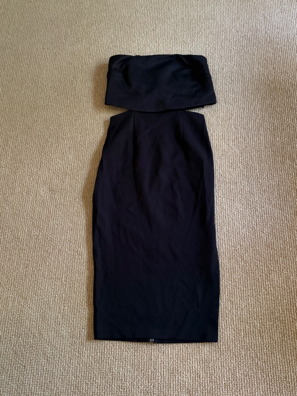 Rachel Roy Strapless Black Cutout Dress, Size 2 NWT